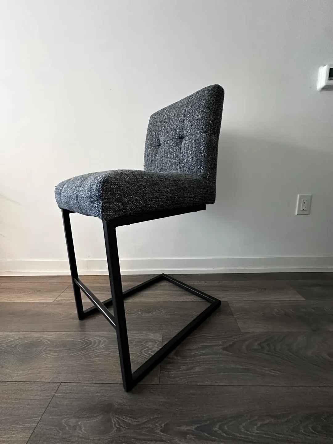 Urban Barn Grey Upholstered Bar Stool thumbnail