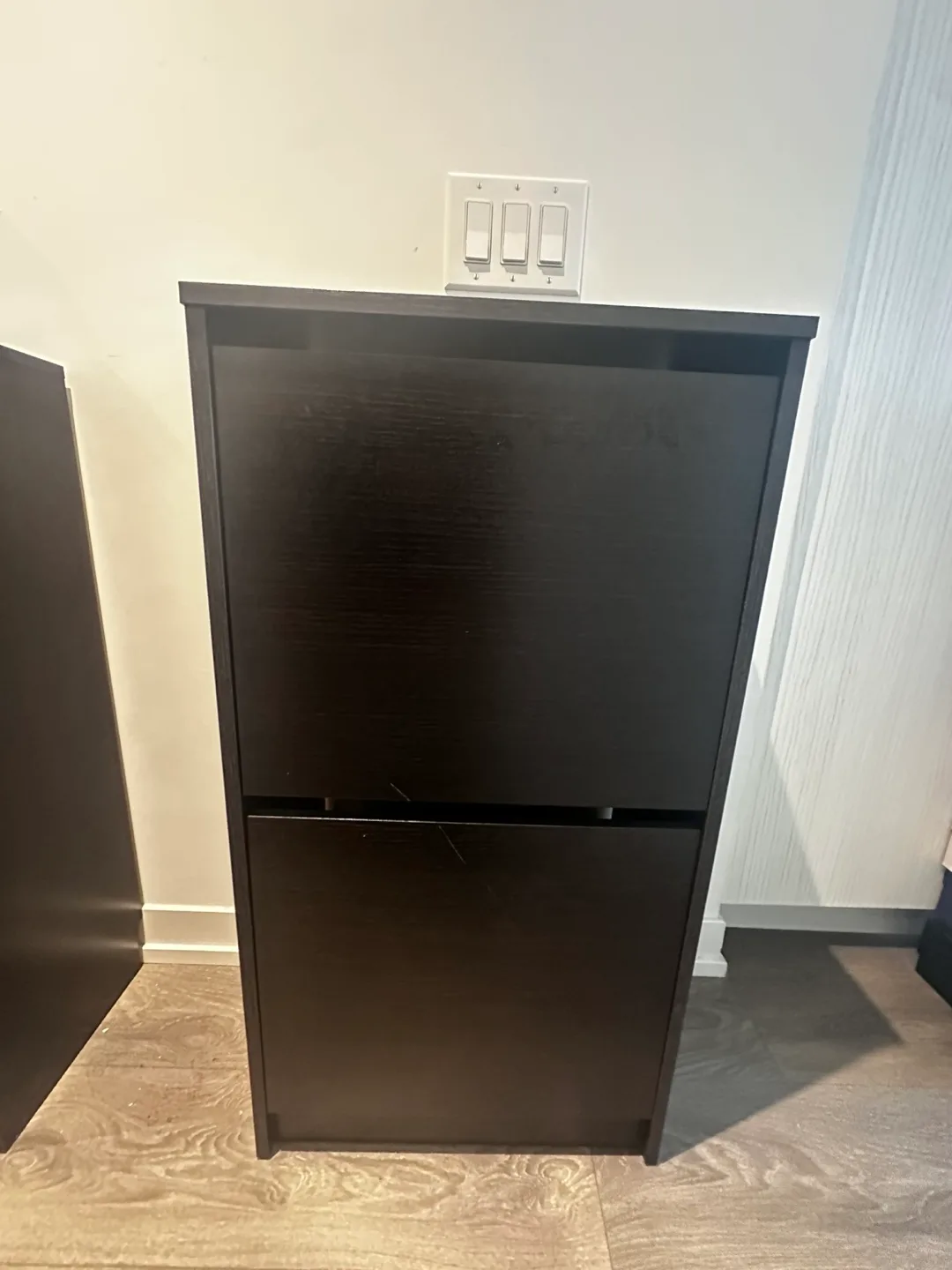 IKEA Hemnes Shoe Cabinet - Black-Brown thumbnail