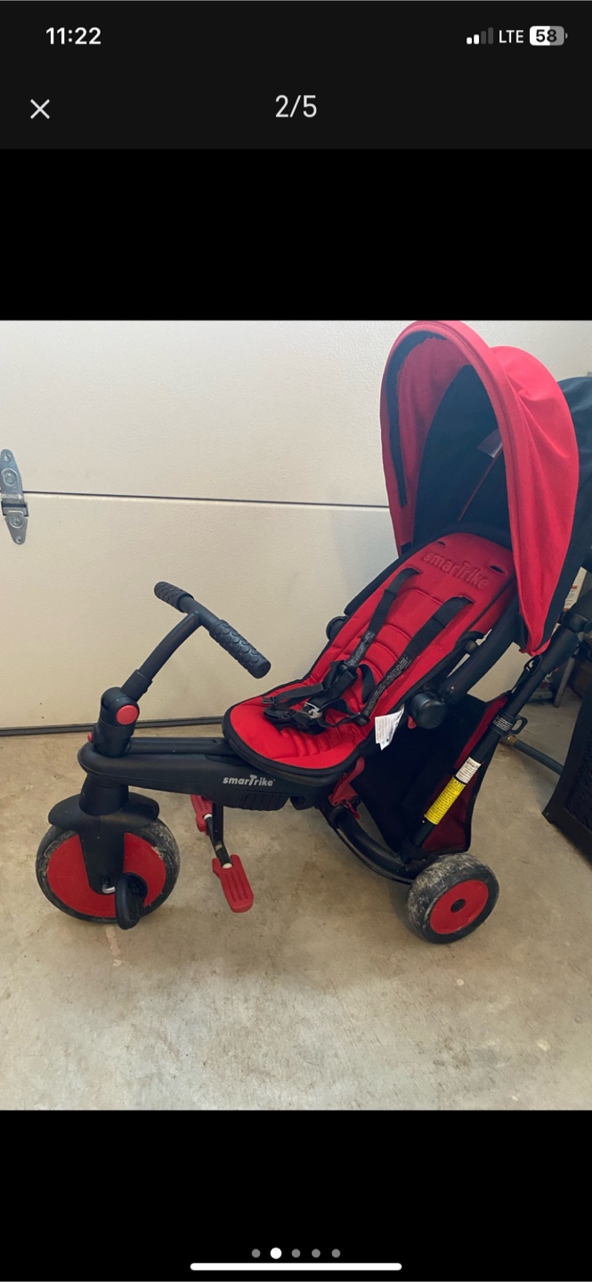 Smart Trike Stroller Tricycle, Red, 10M+ - photo 2