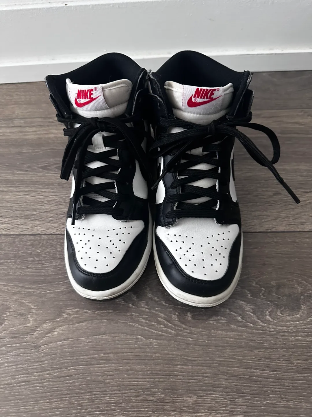 Nike Dunk High GS Black/White - size US Y4 thumbnail