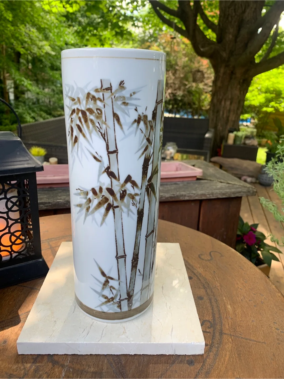 Vintage Japanese Bamboo Design Vase 🇨🇦🍁 image indicator(4)