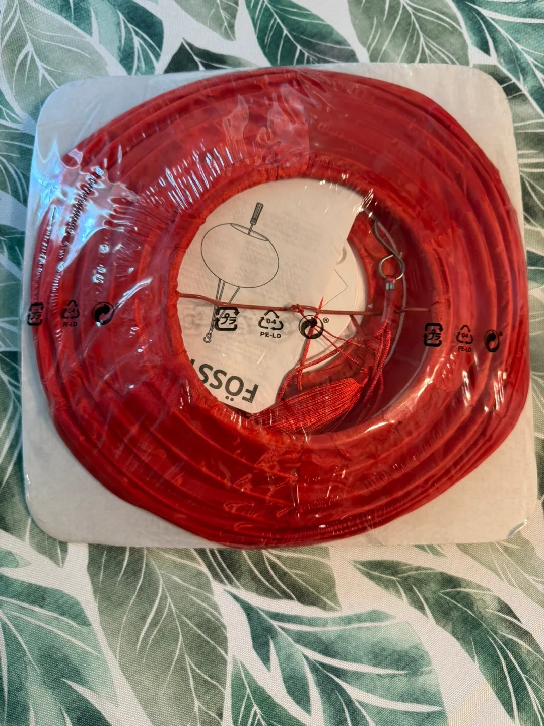 🇨🇦 🍁 New IKEA FÖSSTA Red Paper Lantern - 11" thumbnail