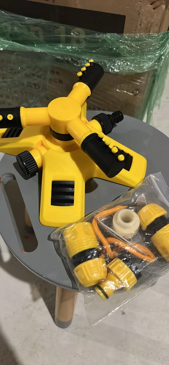 Yellow Garden Sprinkler with Attachments thumbnail