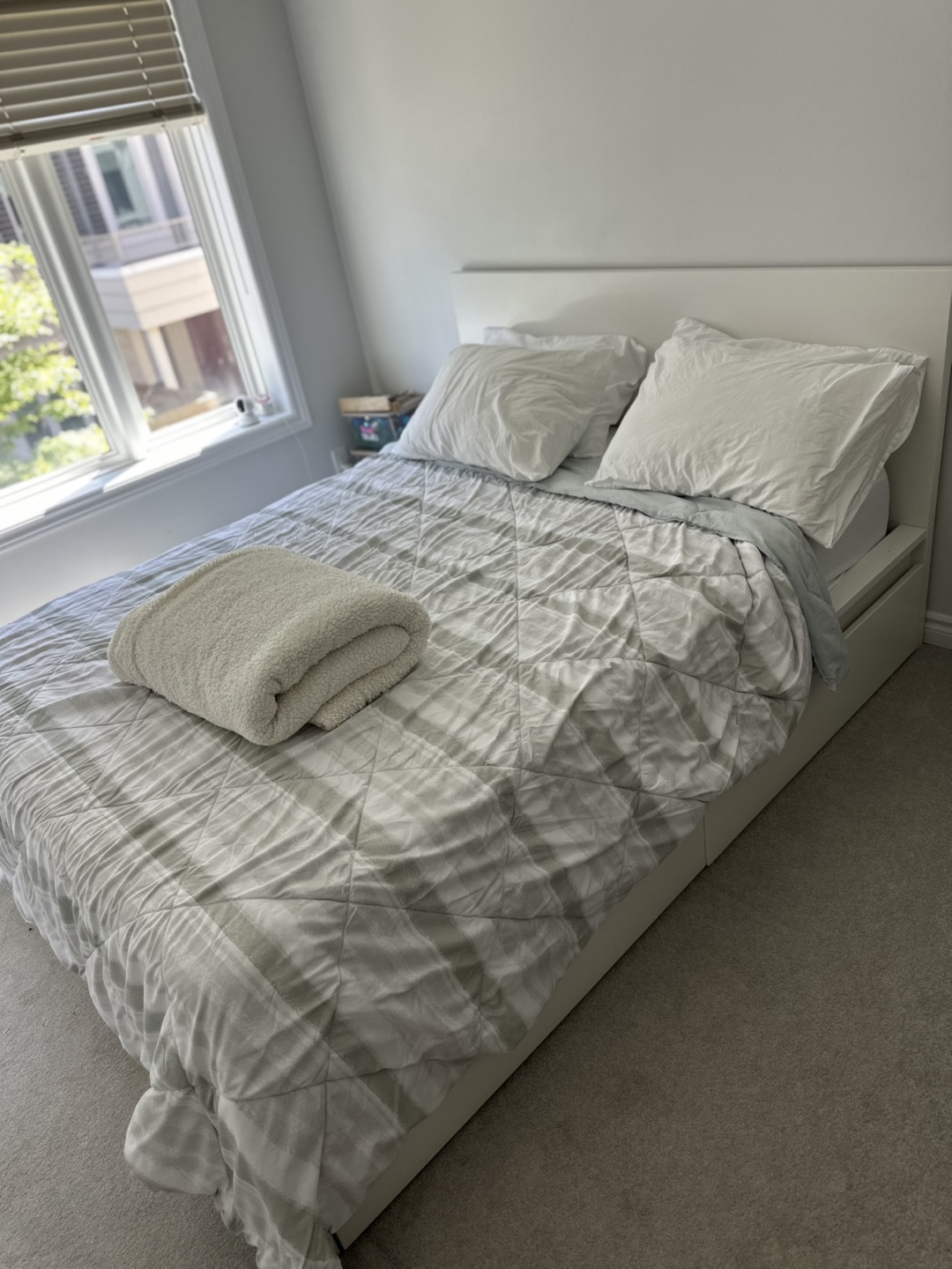 IKEA MALM Full Bed Frame with Storage - White - photo 3
