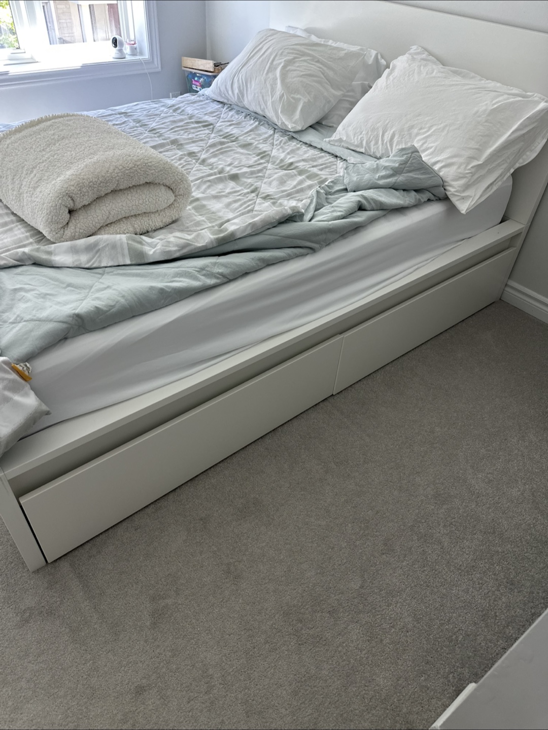 IKEA MALM Full Bed Frame with Storage - White - photo 2