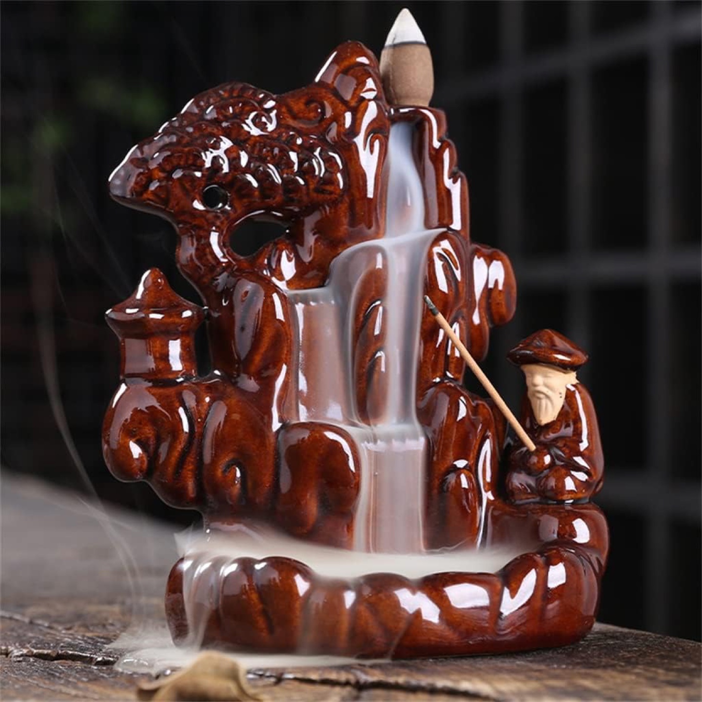 New - Home Decoration Waterfall Backflow Incense Burner - photo 2