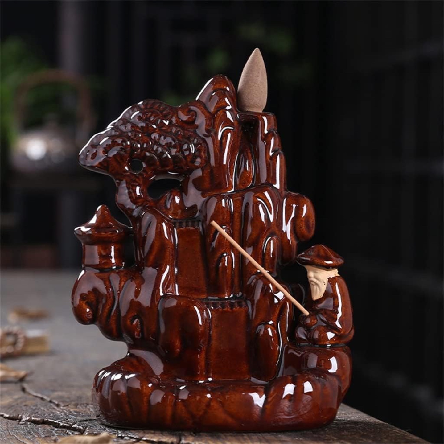 New - Home Decoration Waterfall Backflow Incense Burner - photo 3