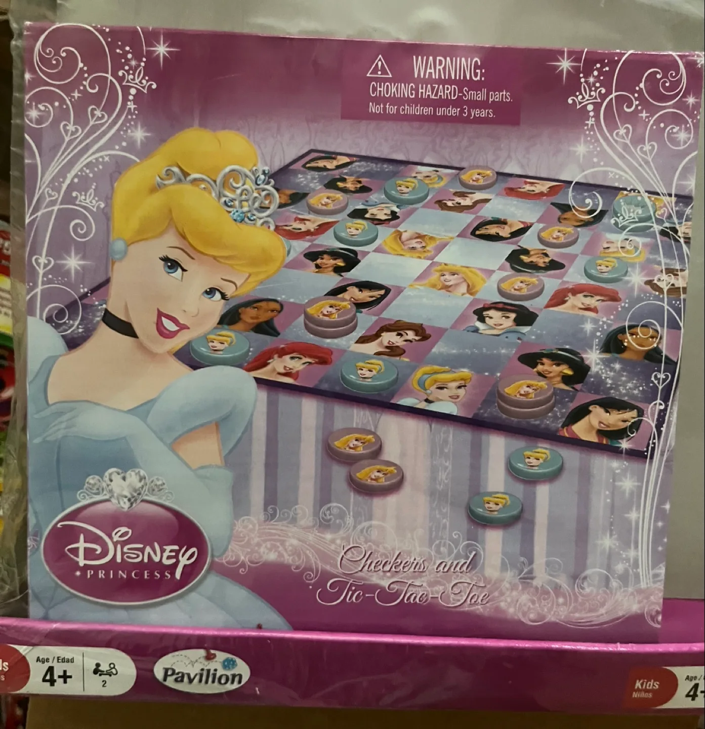 Disney Princess Checkers and Tic-Tac-Toe Game - New thumbnail