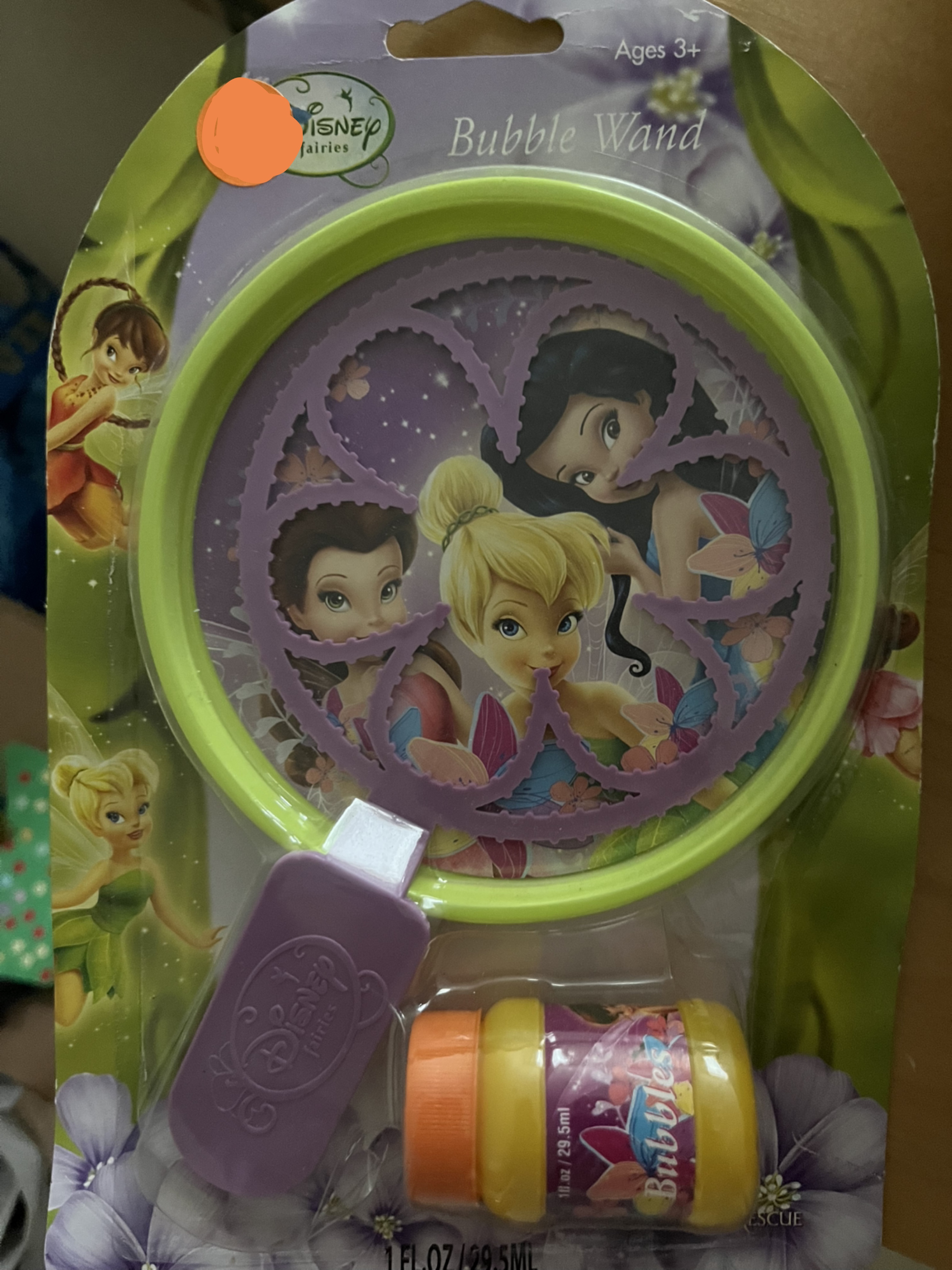 Disney Fairies Bubble Wand - New!