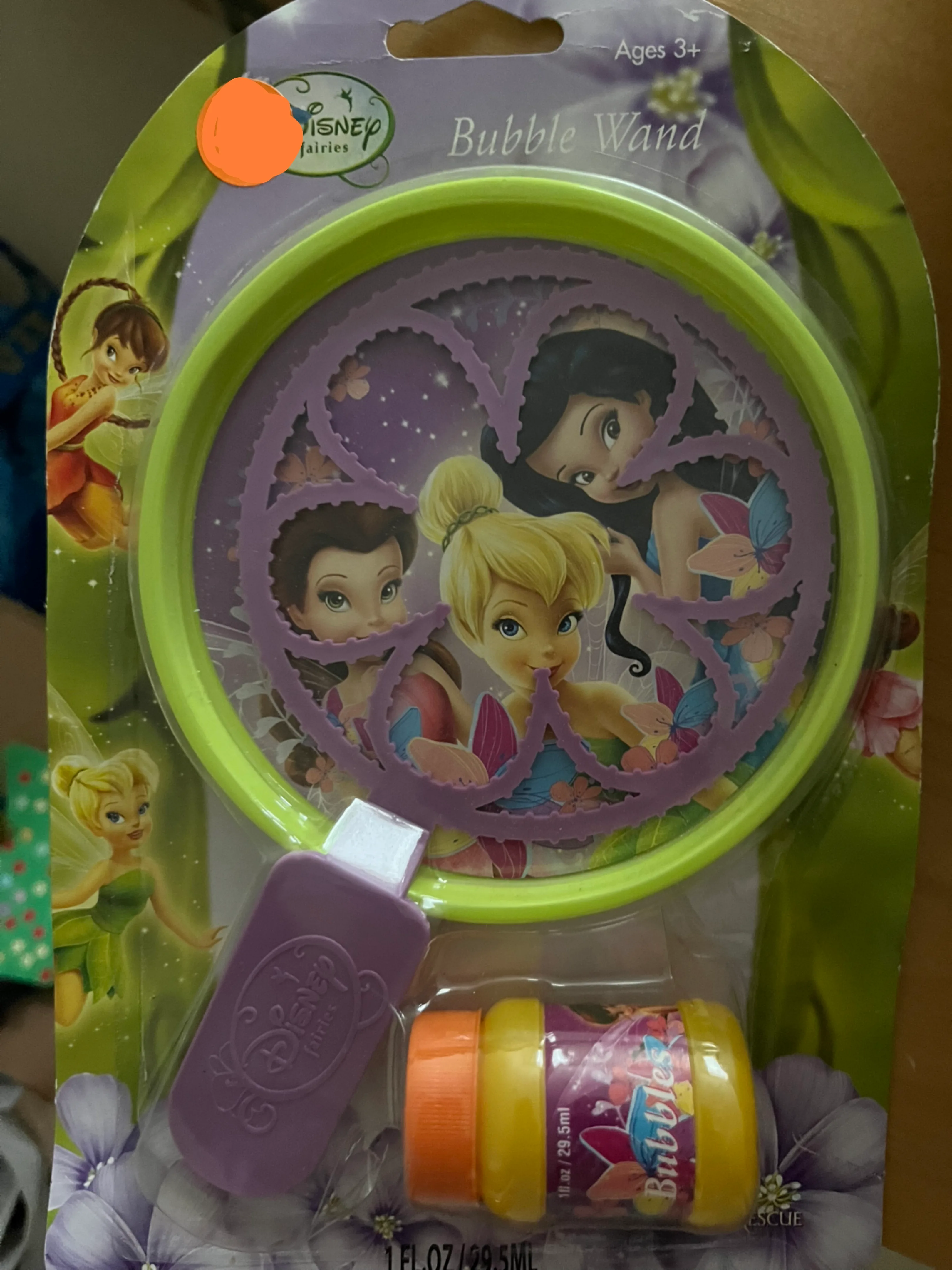 Disney Fairies Bubble Wand - New! thumbnail