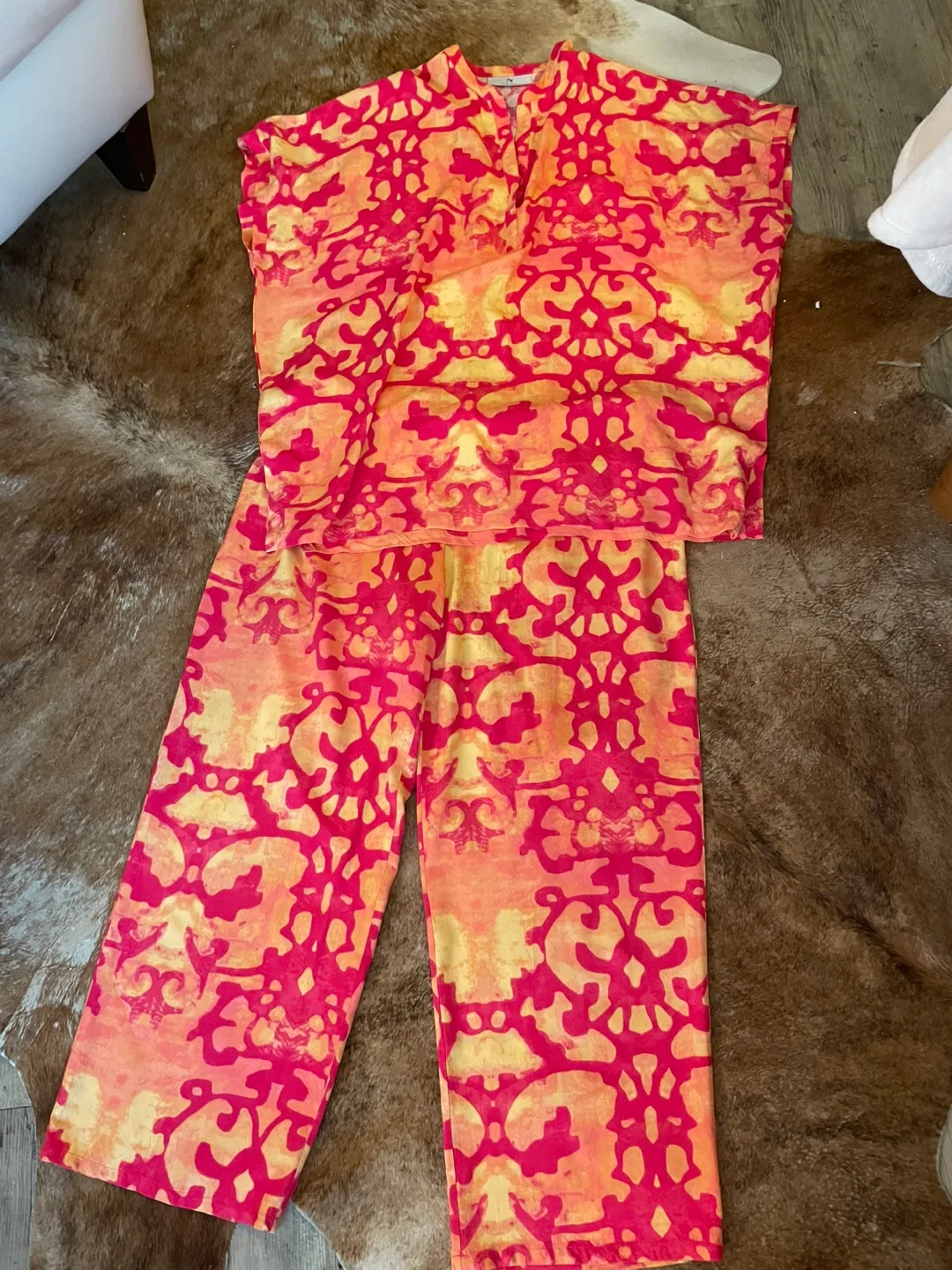 Patterned Set - Top & Pants Natori Brand thumbnail