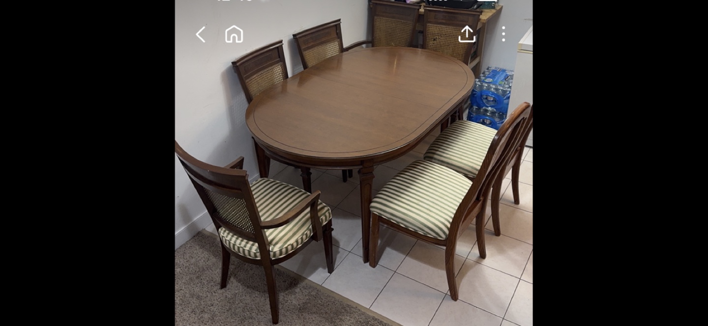 Dining Table Set with 6 Chairs