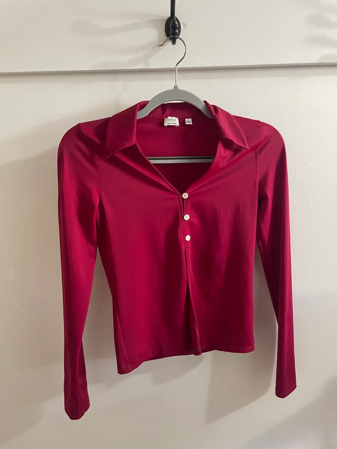 Wilfred Burgundy Blouse - Size S thumbnail