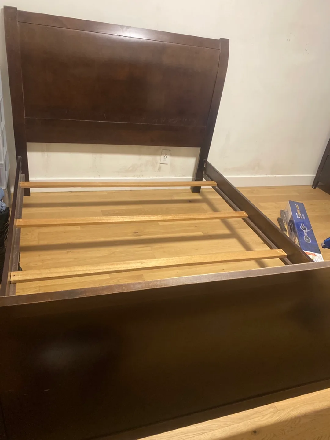 Dark Brown Bed Frame queen size image indicator(3)