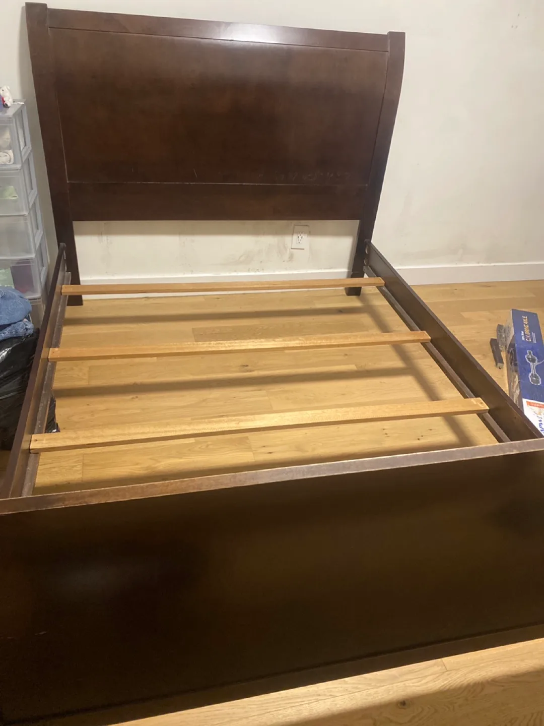 Dark Brown Bed Frame queen size image indicator(2)