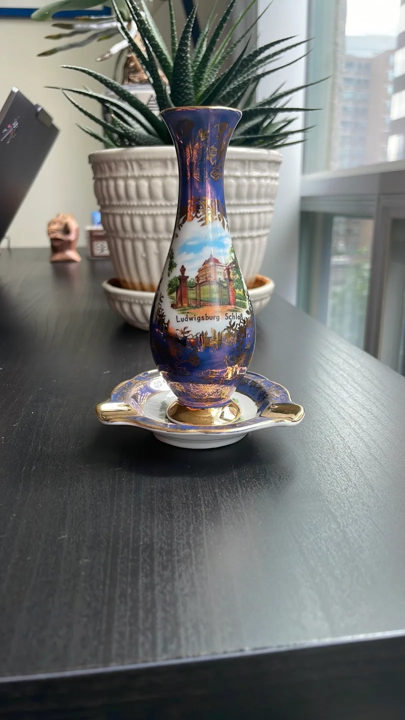 Gerold Porzellan Decorative Vase and Plate - Circa pre-1949 thumbnail