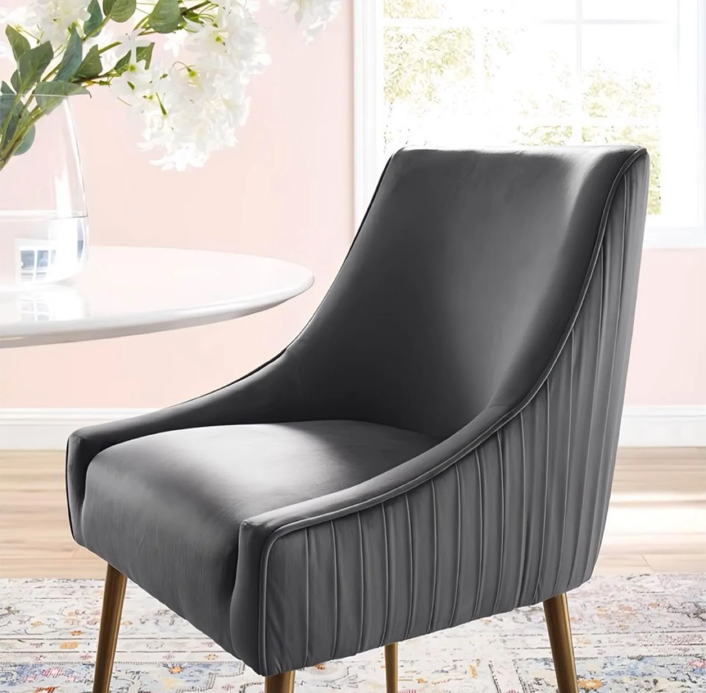 NEW Luxury Velvet Upholstered Living Room Accent Chair image indicator(9)