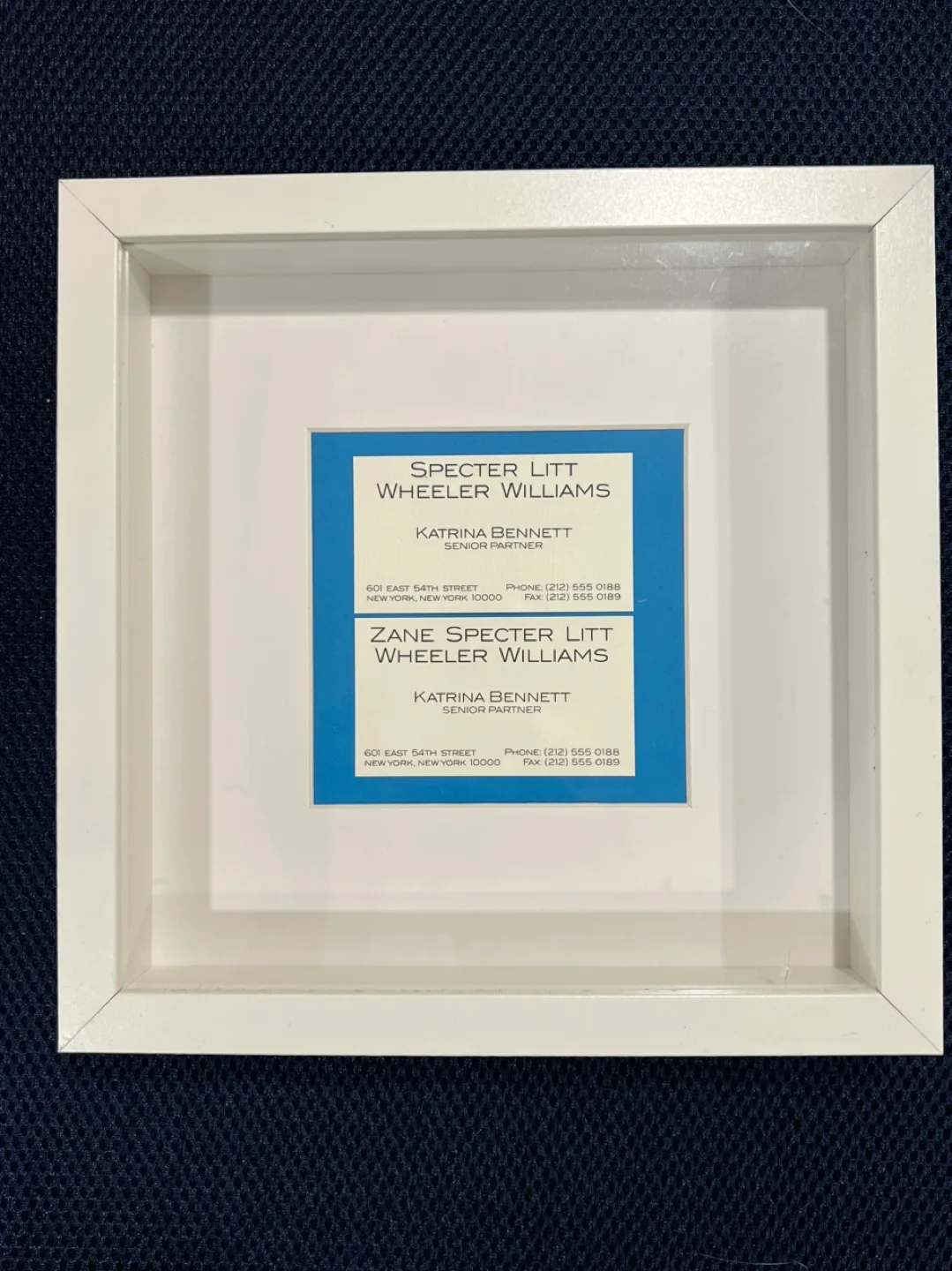 Suits Katrina Bennett - Framed Business Card Prop image indicator(2)