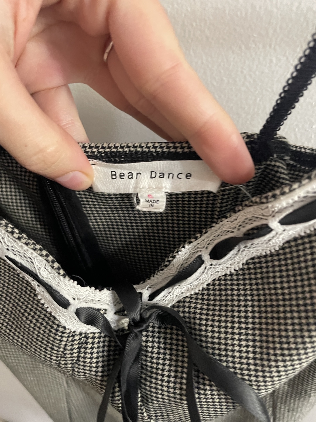 Bear Dance Houndstooth Mini Dress - photo 3