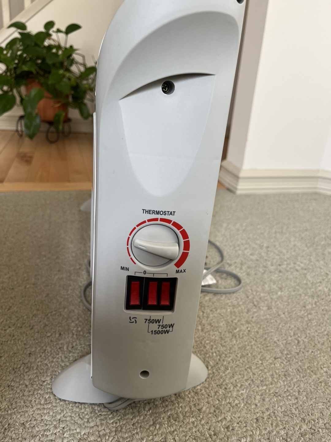 Rona White Electric Heater - 750W/1500W - photo 3