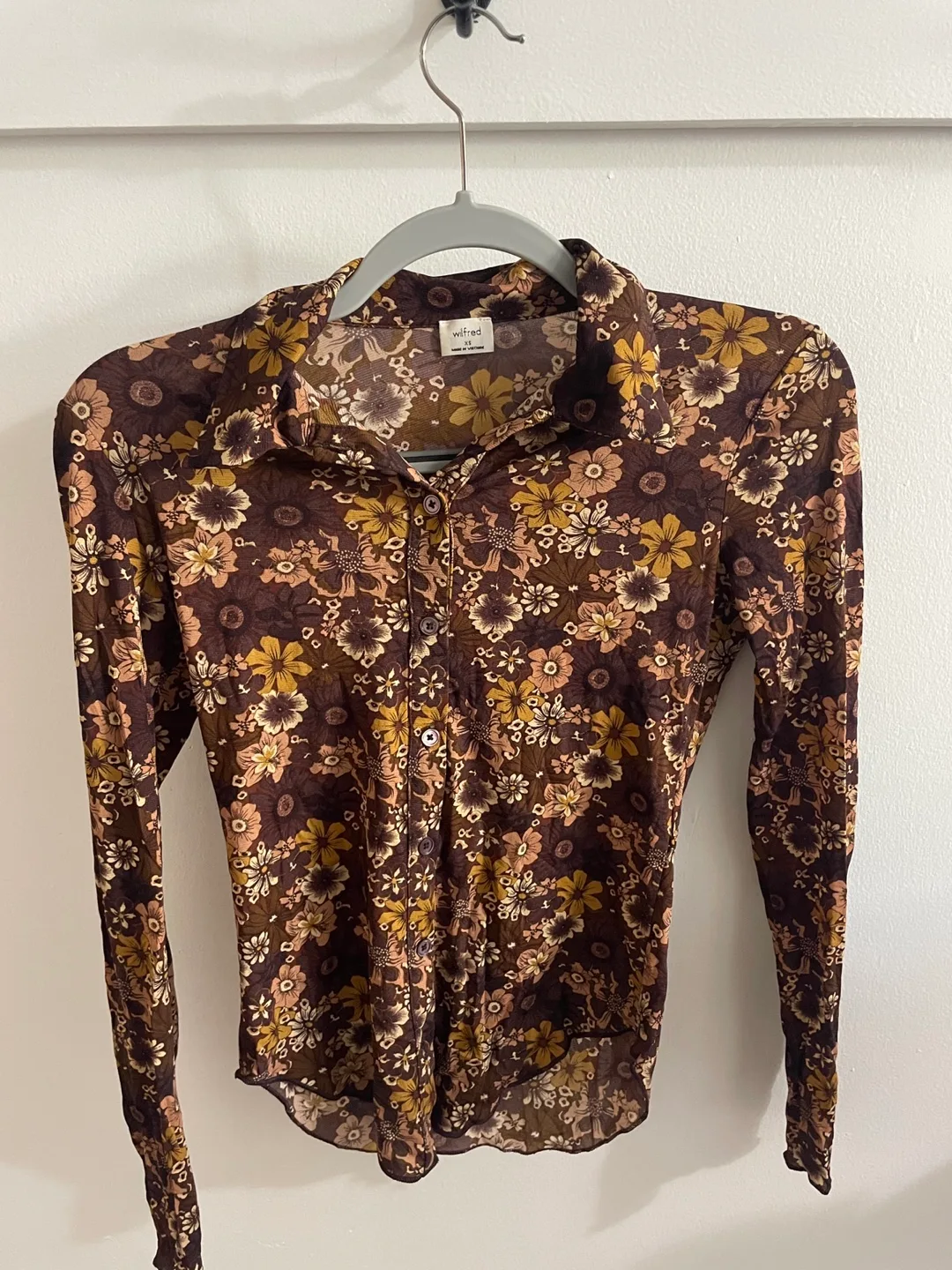 Wilfred Floral Print Blouse - Size XS thumbnail