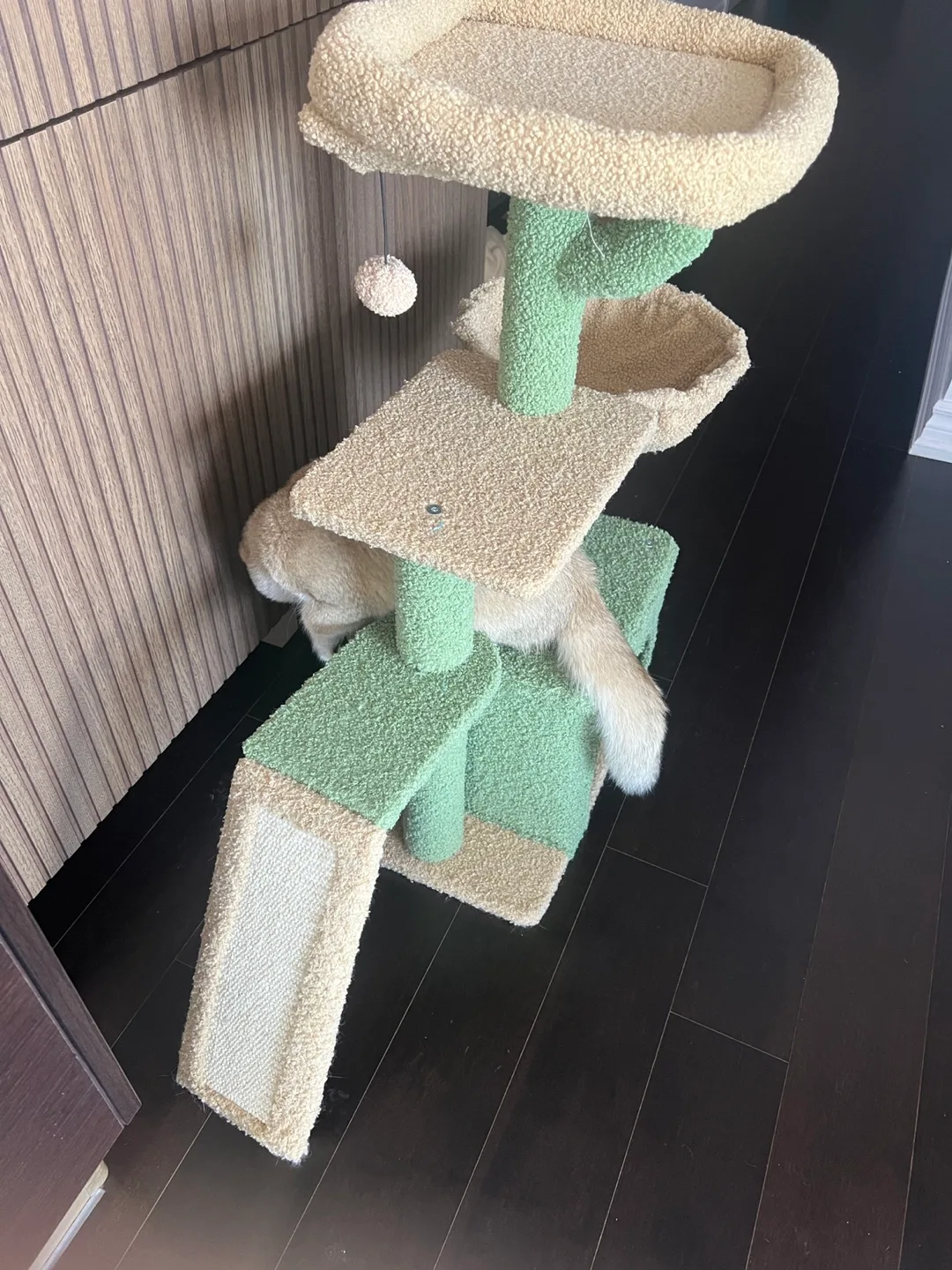 Cat Tree Cactus Style - Green & Beige image indicator(3)