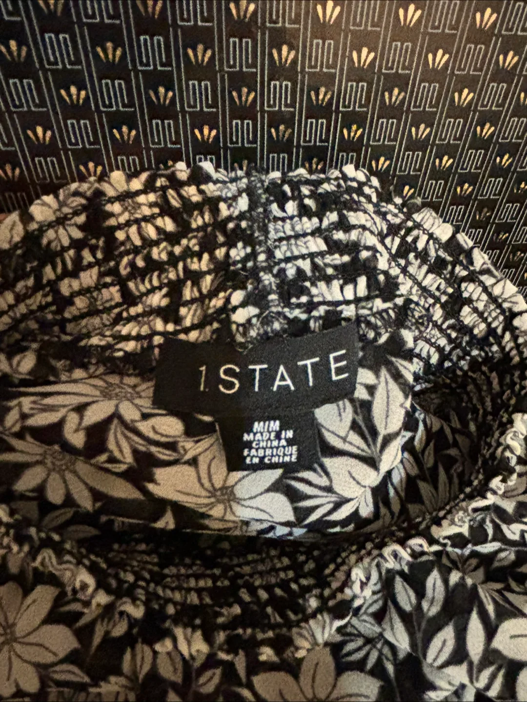 1.STATE Floral Tie-Front Blouse - Size M image indicator(2)