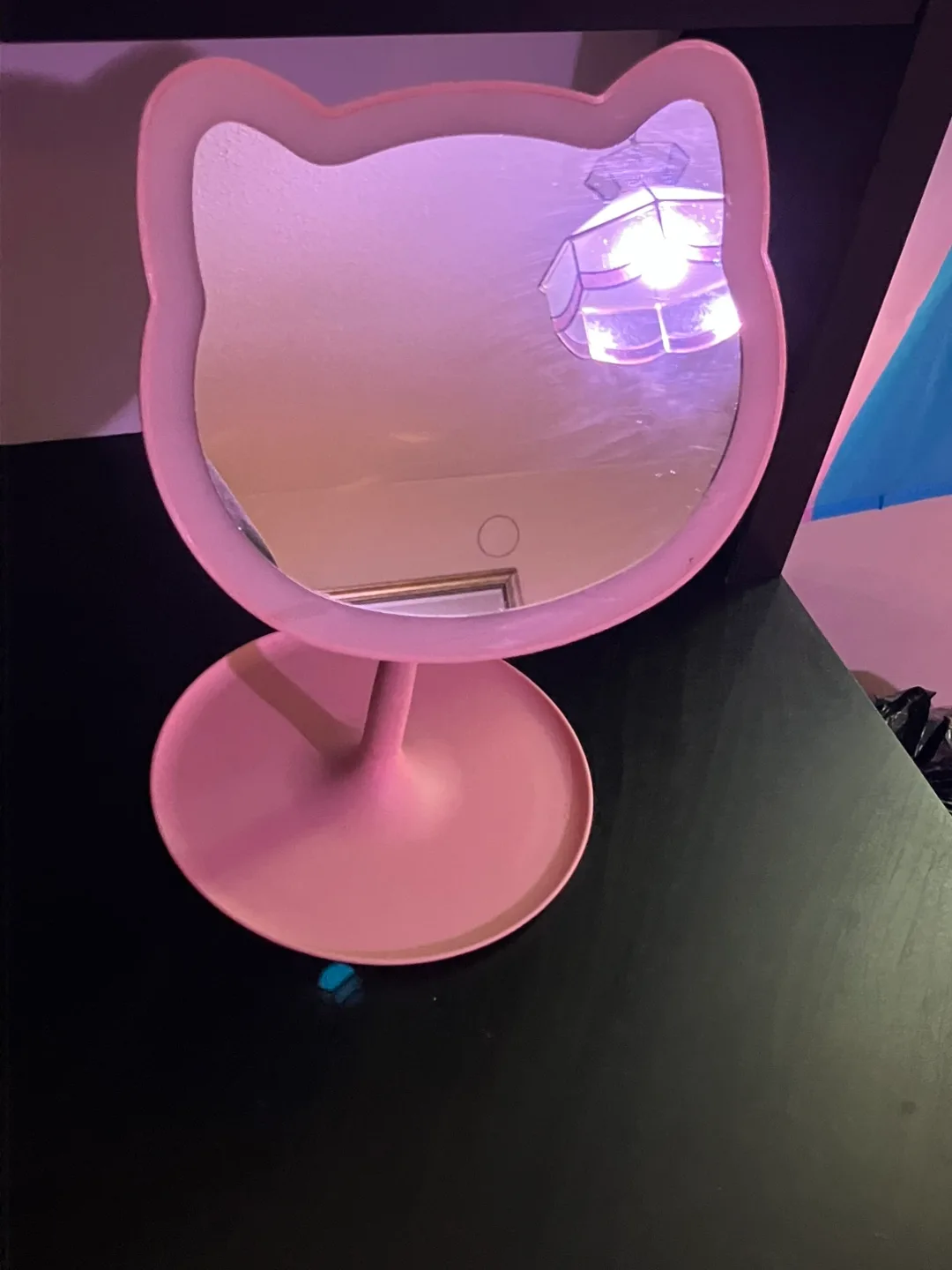 Hello Kitty Pink Face Shaped LED Vanity Mirror thumbnail