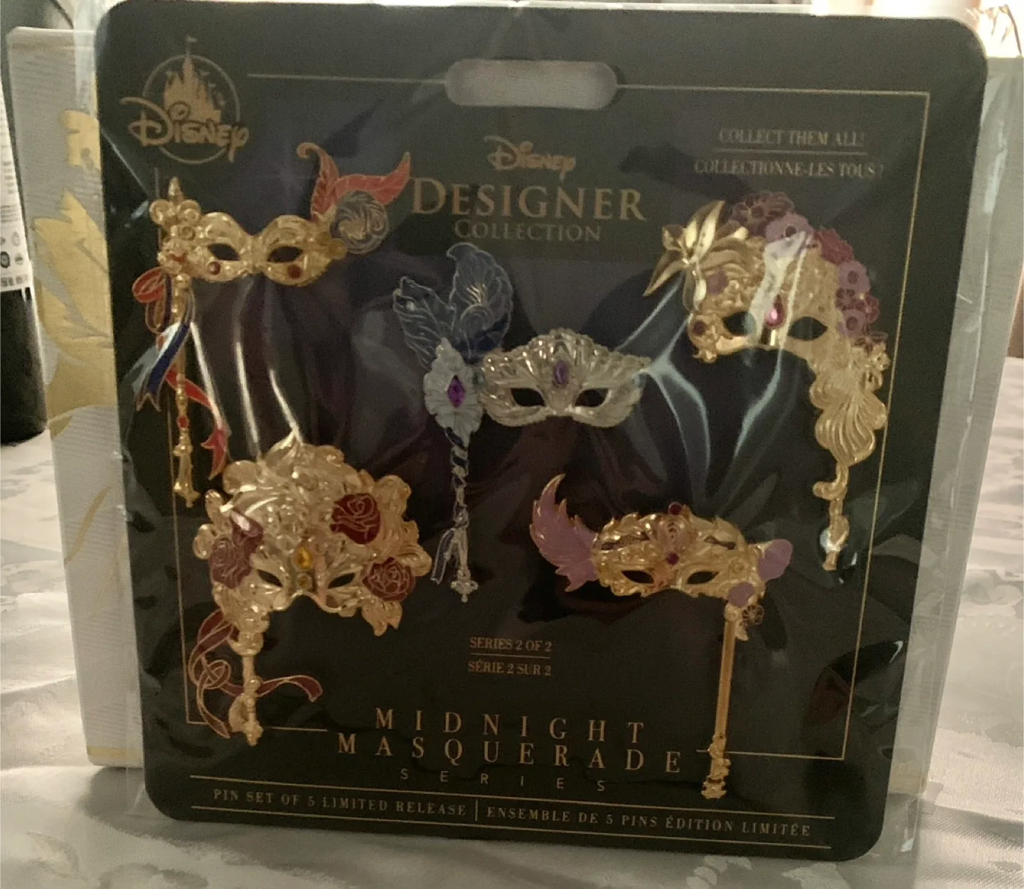 Disney Midnight Masquerade Pin Set of 5 - New thumbnail