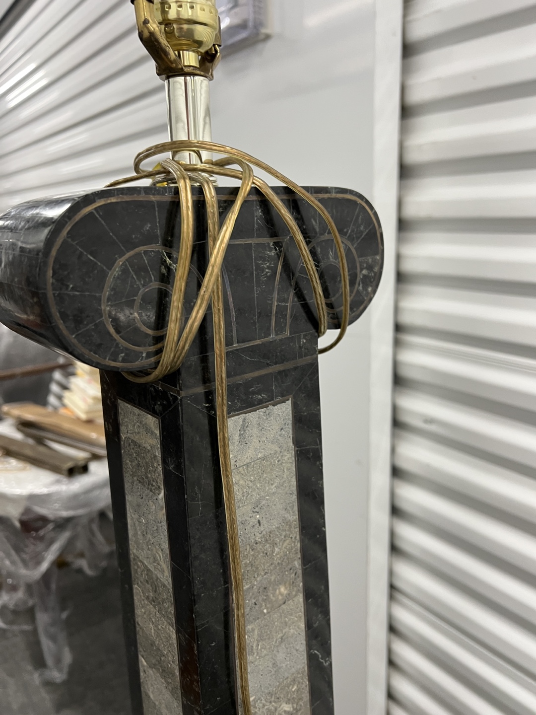 Antique Column Marble Floor Lamp - photo 3