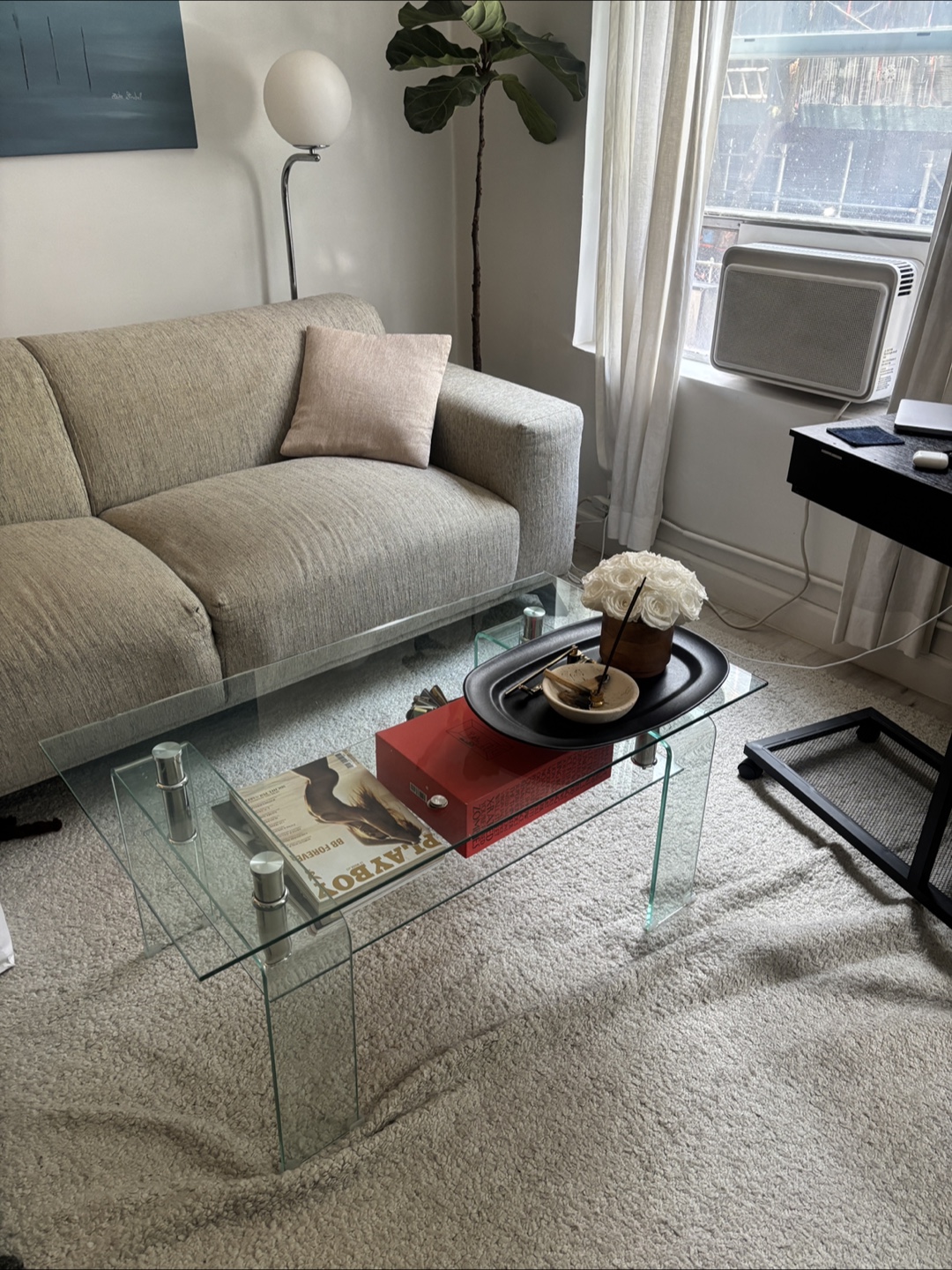 Tempered class coffee table - photo 2