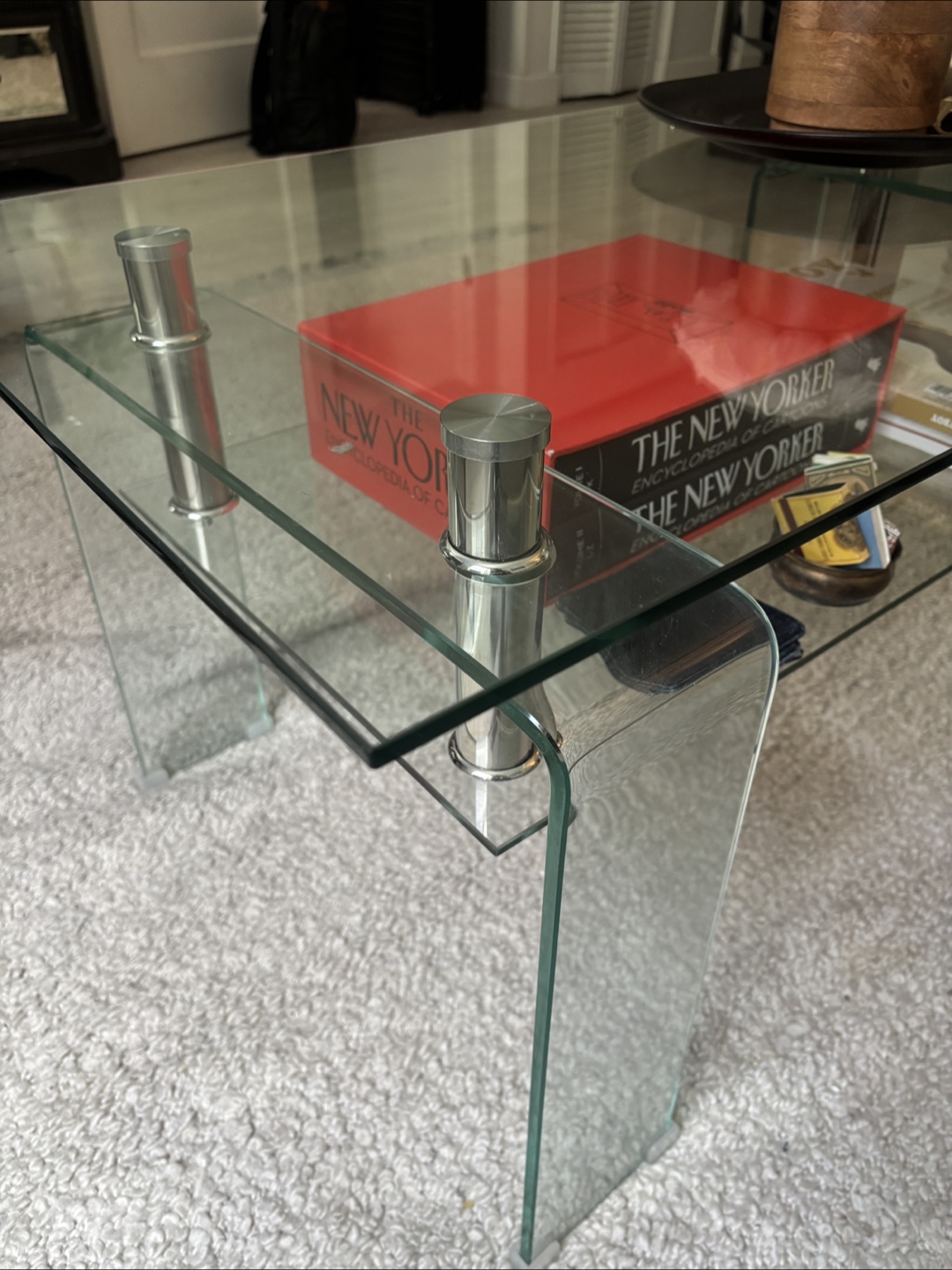 Tempered class coffee table - photo 3