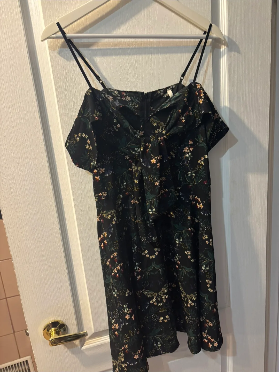 Sage Floral Print Mini Dress thumbnail