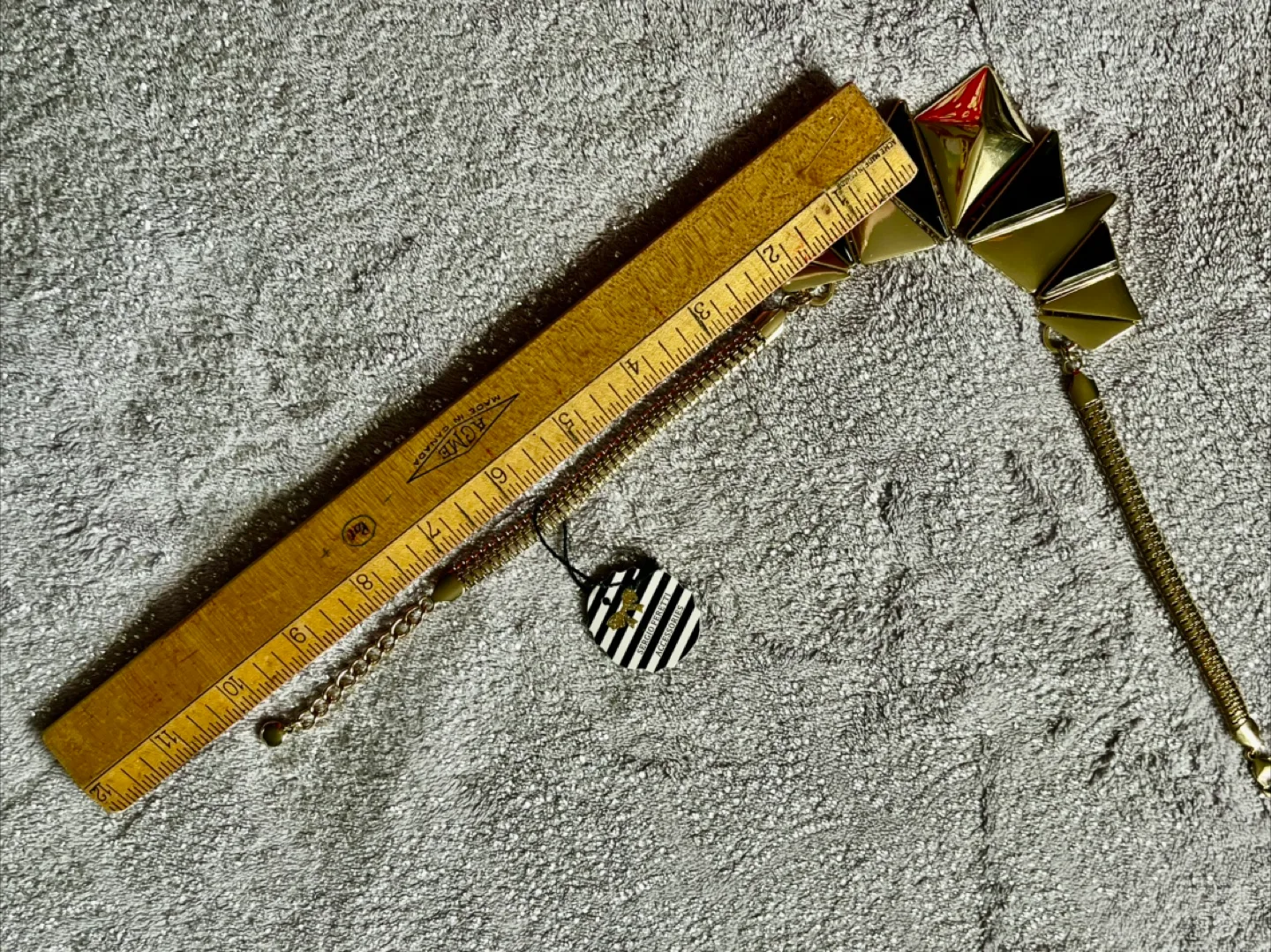 Sergio Feretti Gold & Black Statement Necklace image indicator(3)