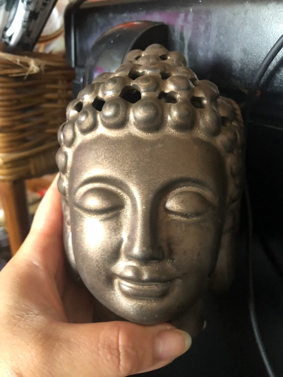 Miniature Buddha Head (Bronze Coloured) thumbnail