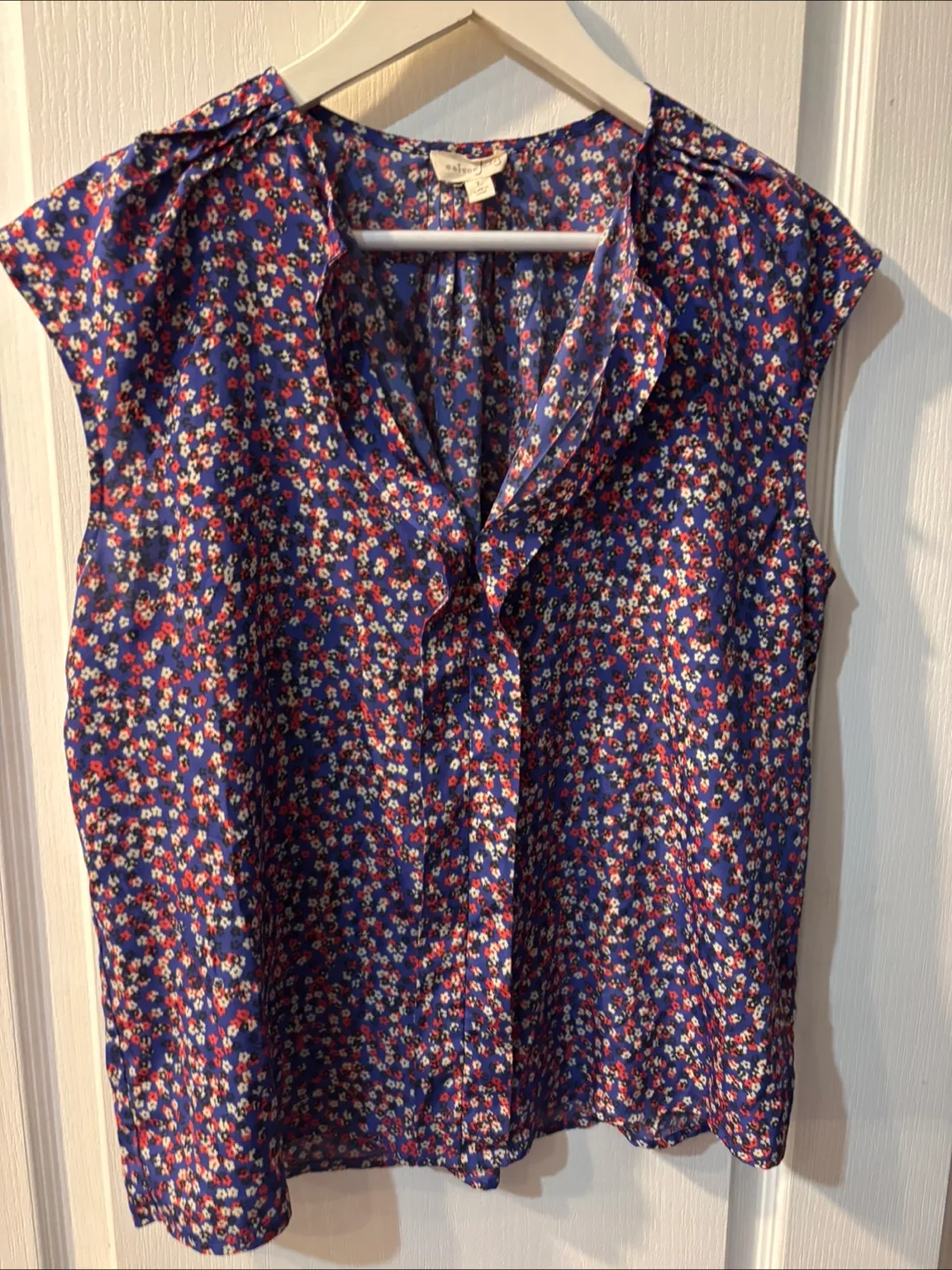 Maison Jules Floral Blouse - Size L thumbnail