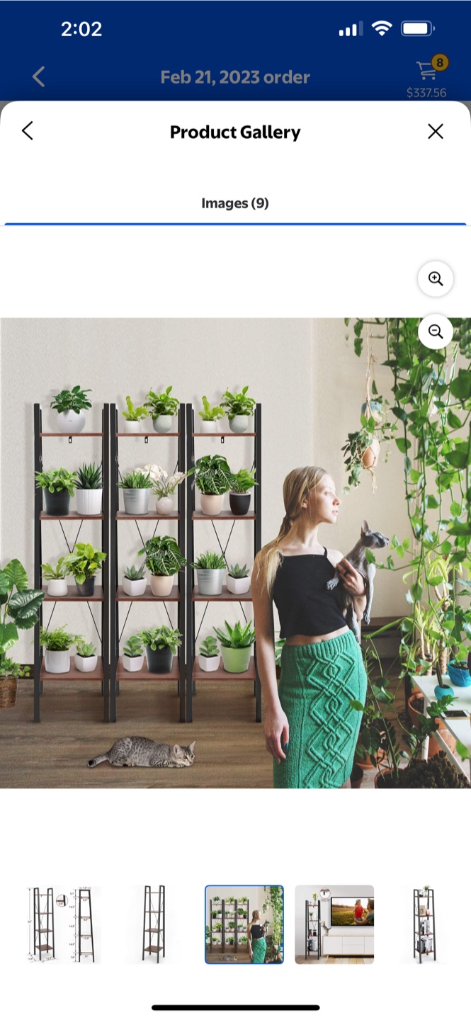 4-Tier Ladder Shelf Plant Stand Bookshelf - photo 4