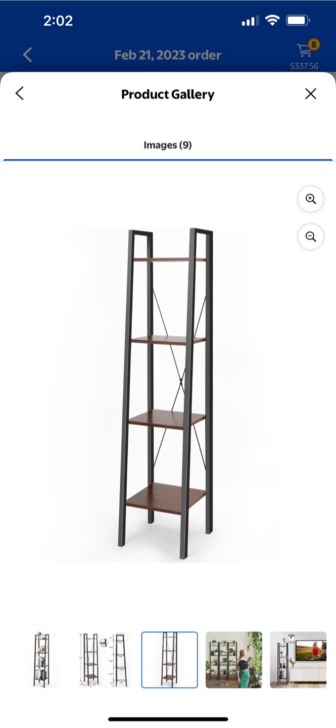 4-Tier Ladder Shelf Plant Stand Bookshelf - photo 3