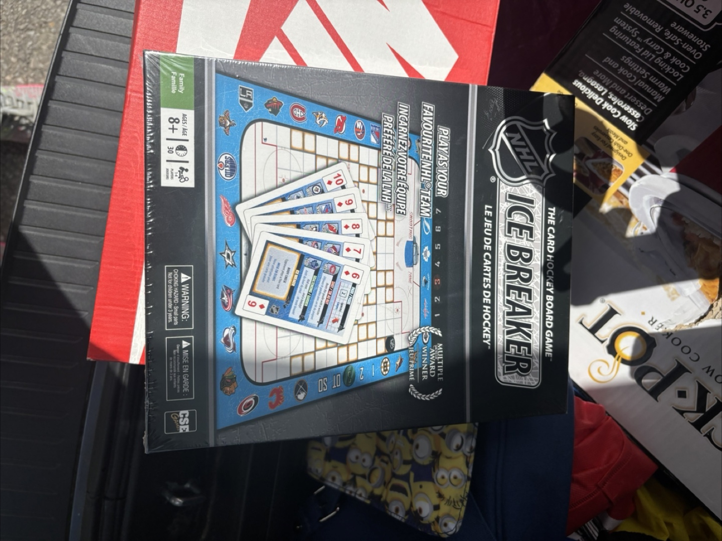 New NHL Ice Breaker Card Hockey Board Game