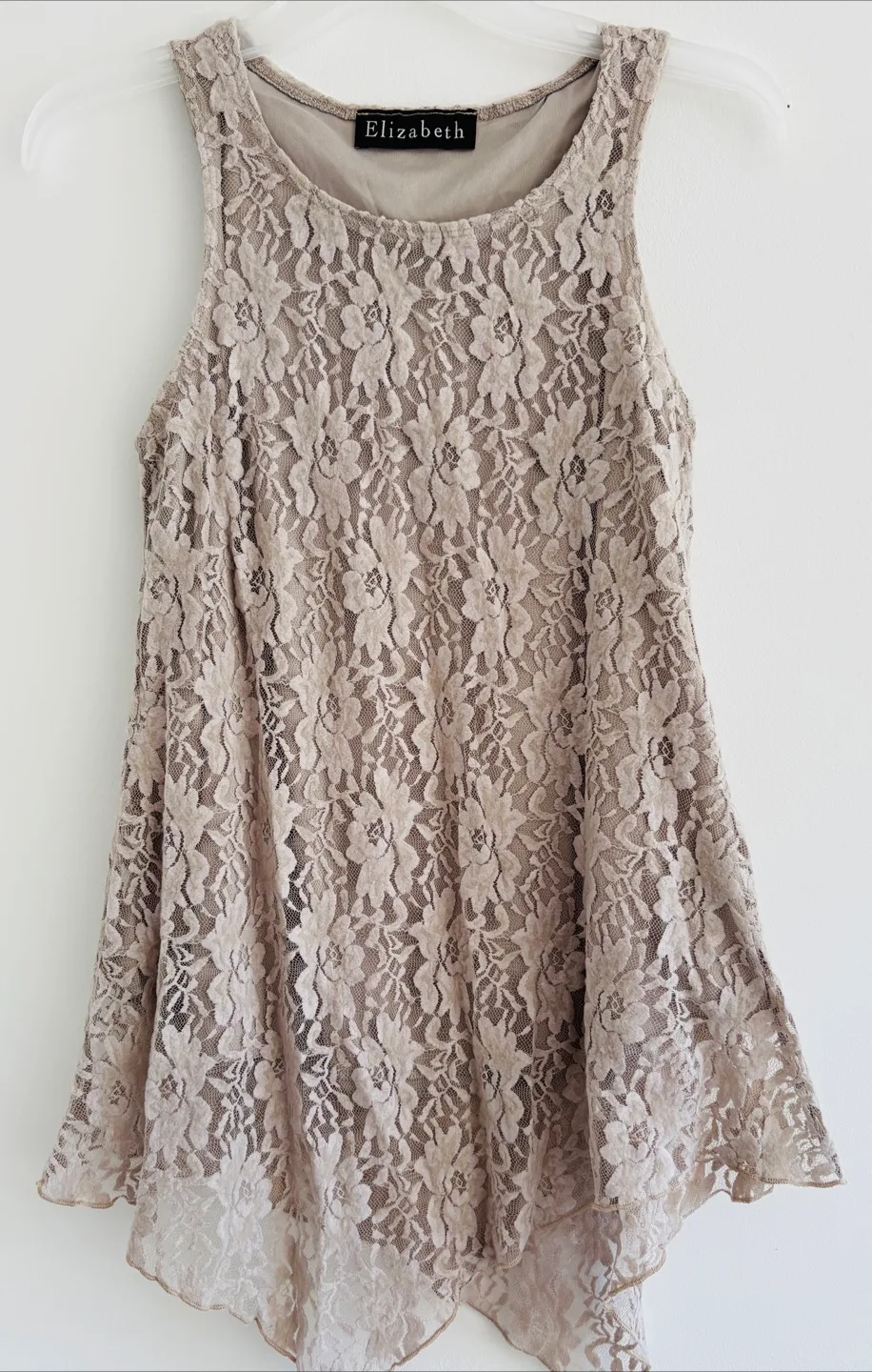 Elizabeth Lace Tank Top - Size M thumbnail