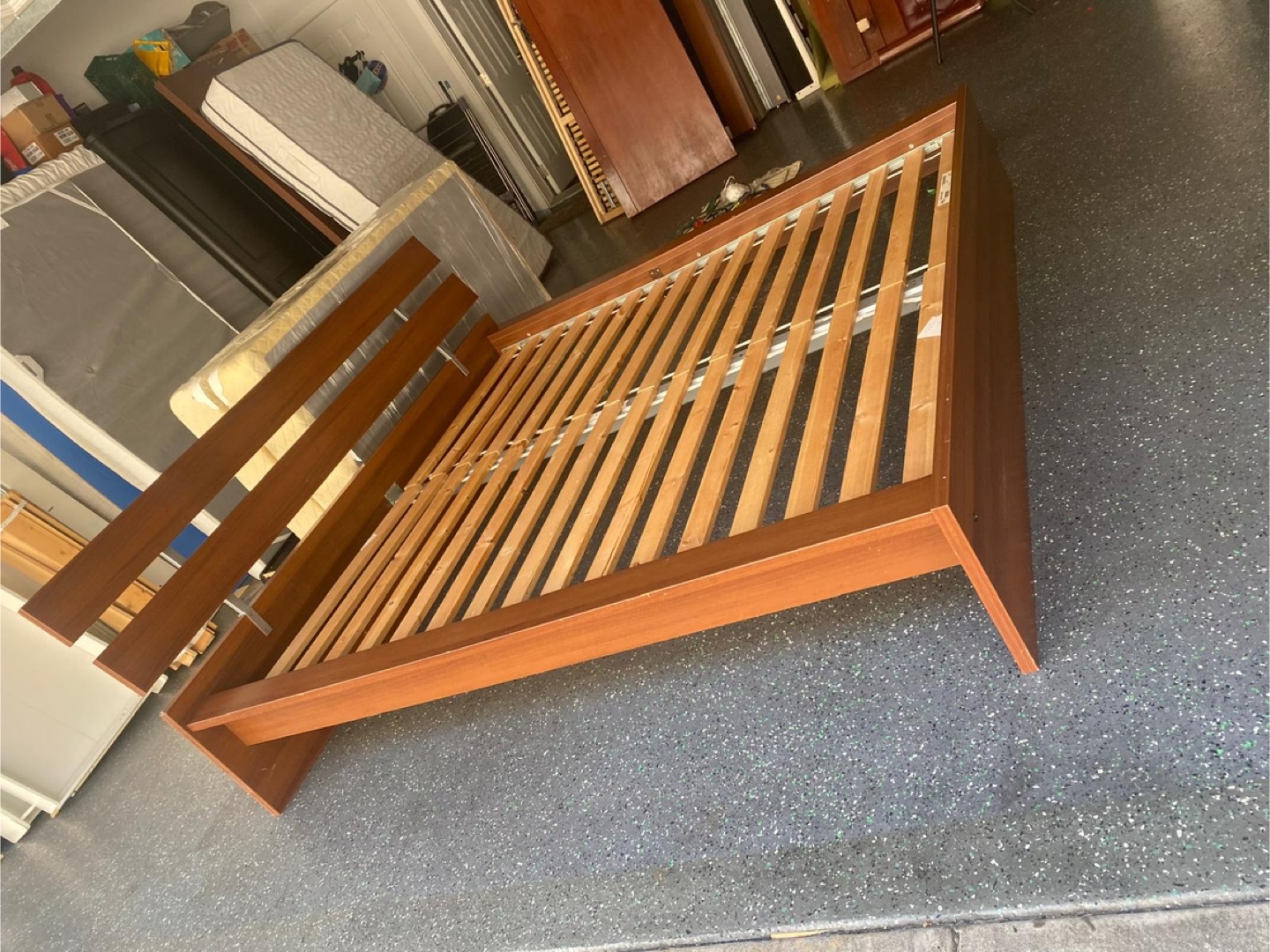 Queen Bed Frame - Brown - photo 3