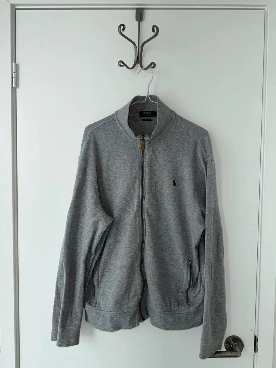Polo Ralph Lauren Grey Zip-Up Sweater thumbnail
