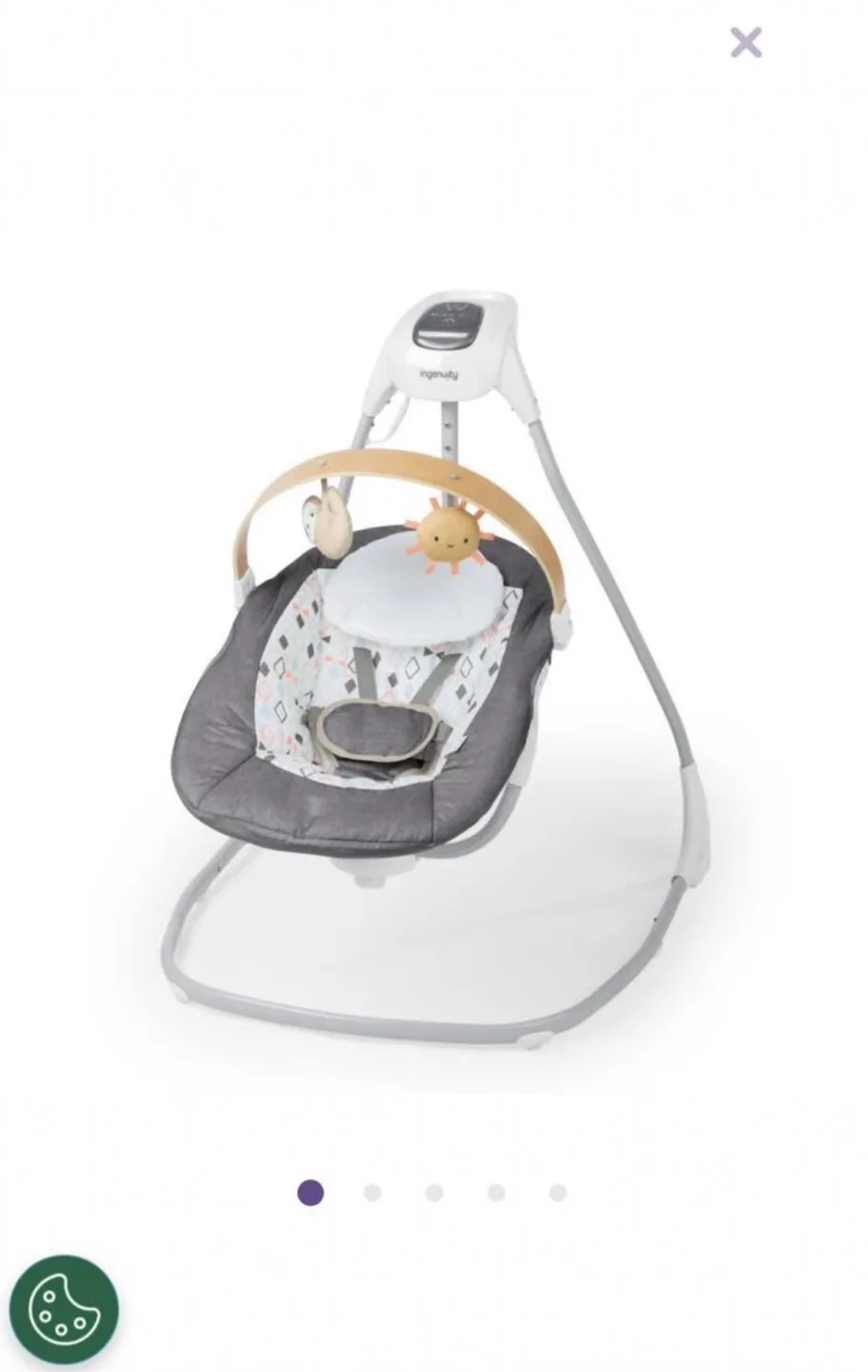 Ingenuity Electric Baby Swing – Like New(labels are still on) image indicator(2)