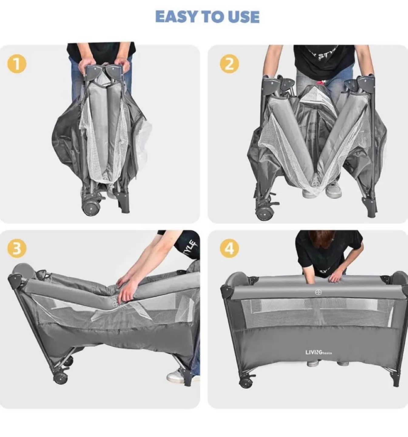Living basic 3-in-1 bassinet with FREE mattress image indicator(2)