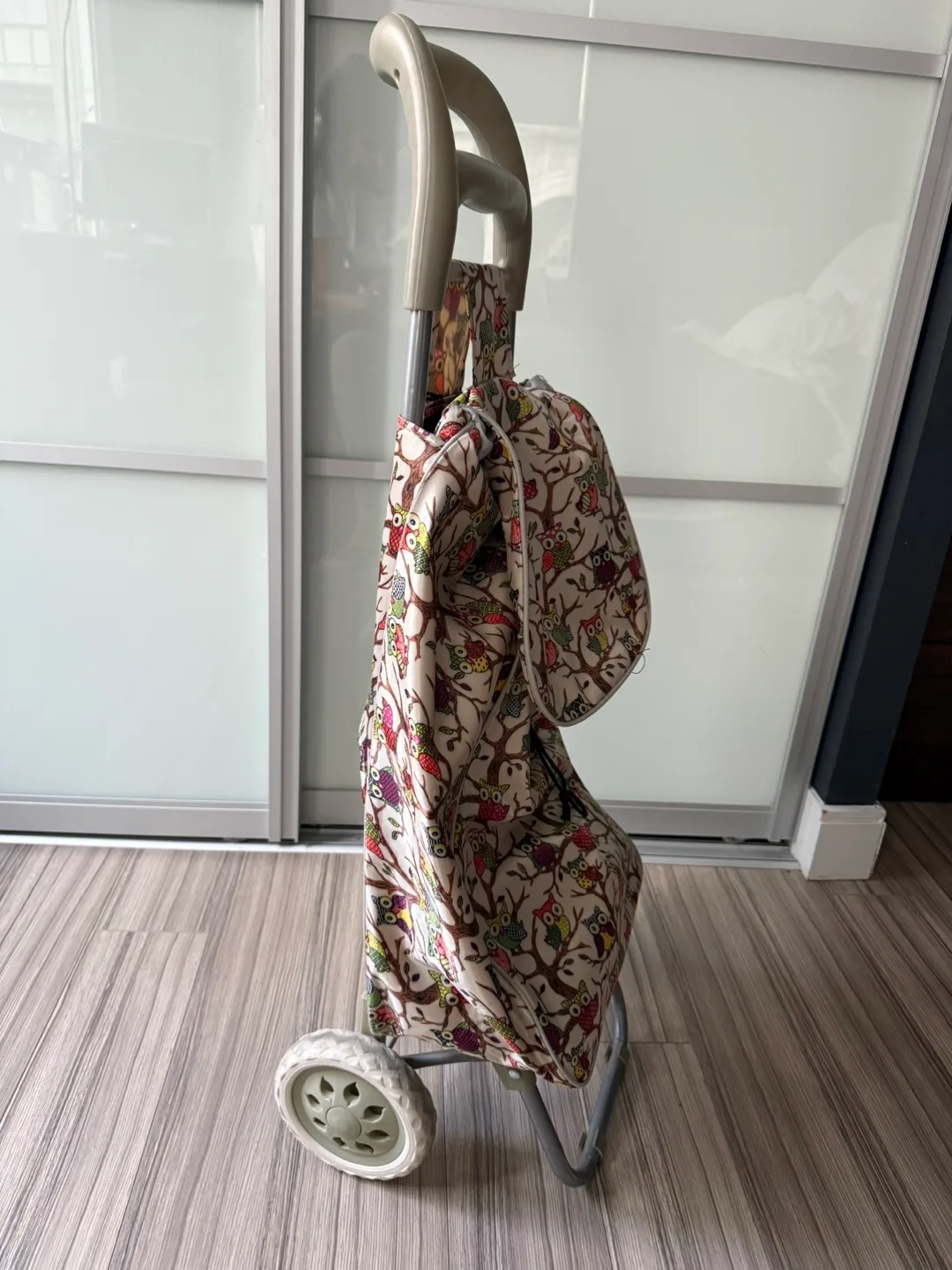 Owl Pattern Rolling Shopping Trolley thumbnail