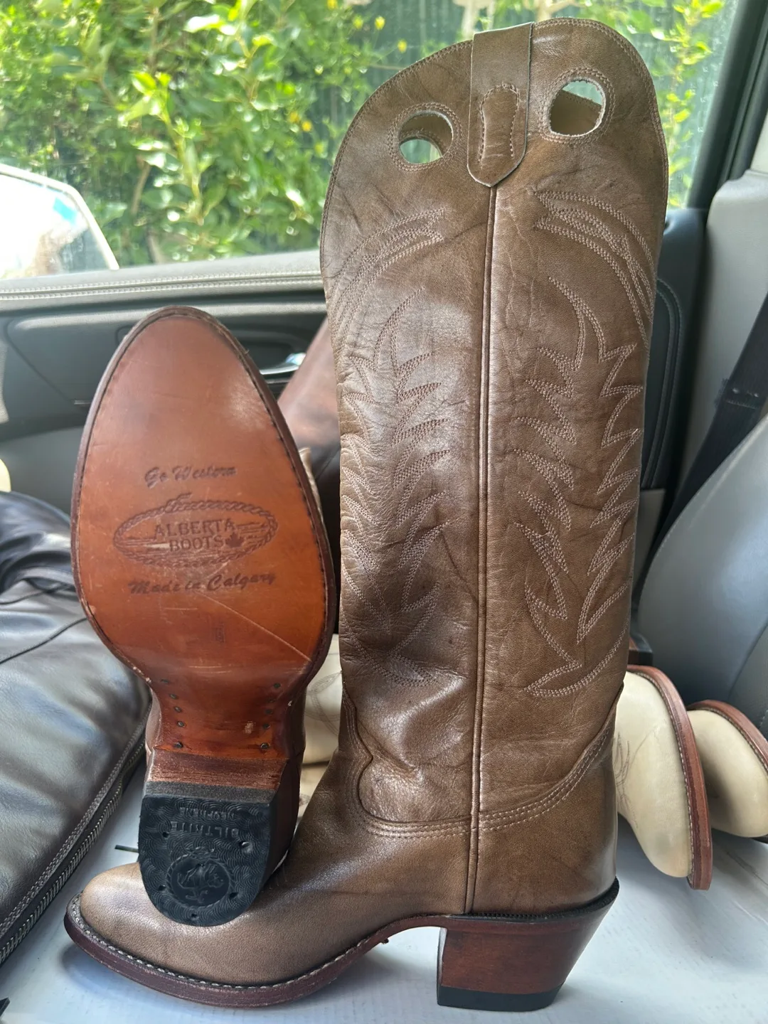 Brand New Go Western Stampede Leather Cowboy Boots image indicator(6)