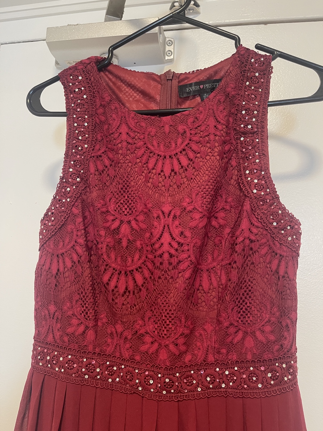 Ever Pretty Burgundy Lace Maxi Dress - photo 3