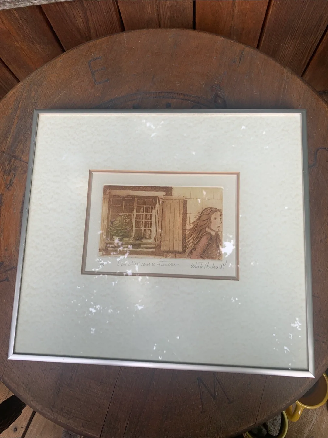Vintage Framed Print - 'S'en Aller Sans Se Retourner' thumbnail