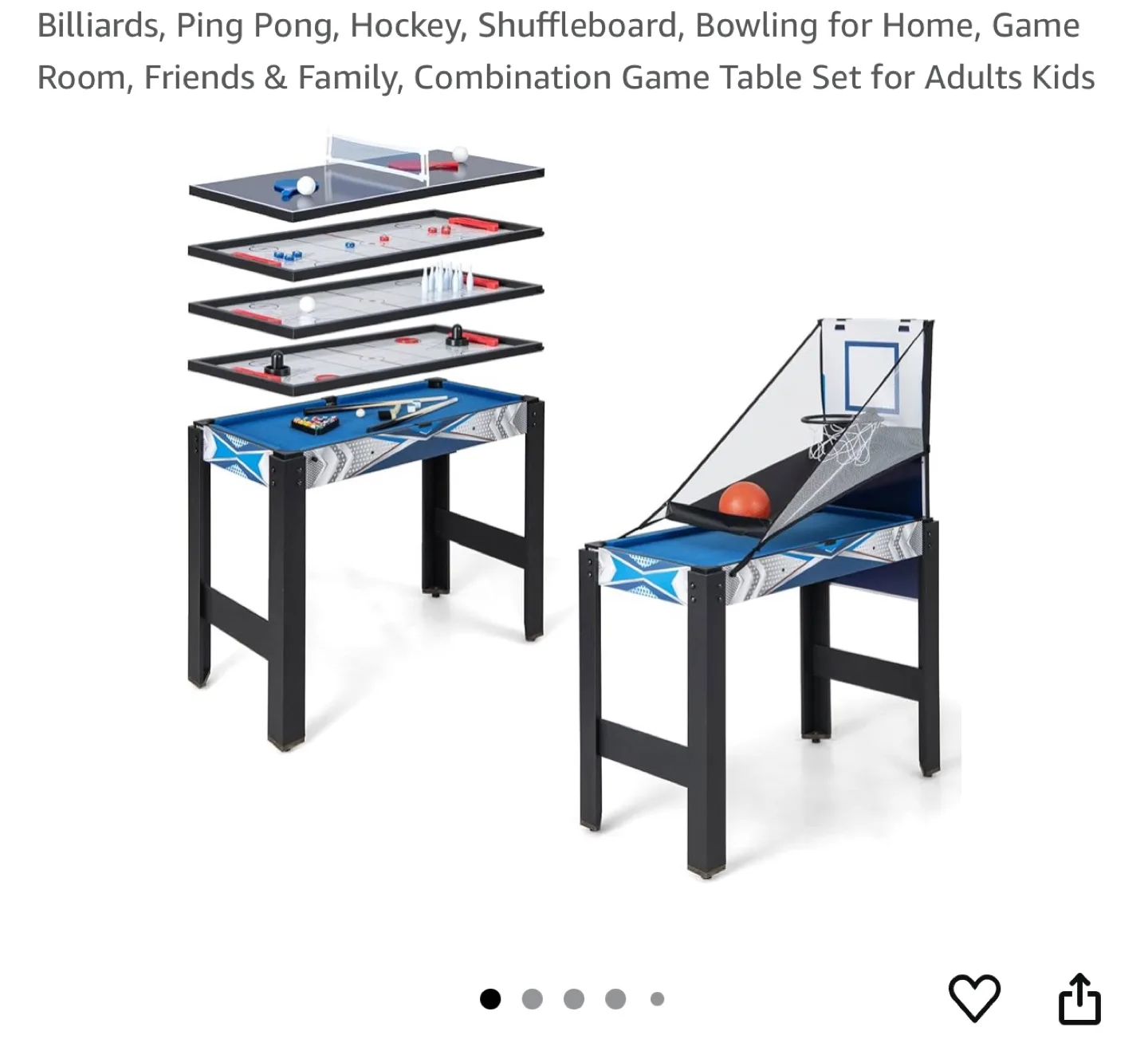 Combination Game Table Set thumbnail