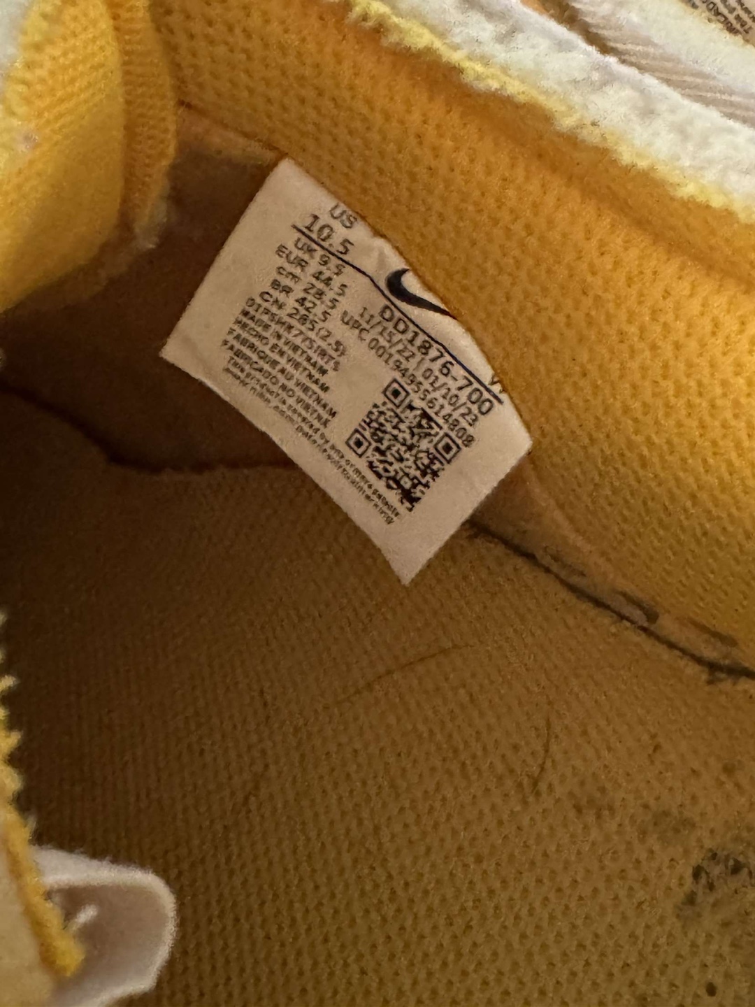 Nike x Off-White Air Force 1 Low Lemonade US 10.5 - photo 2
